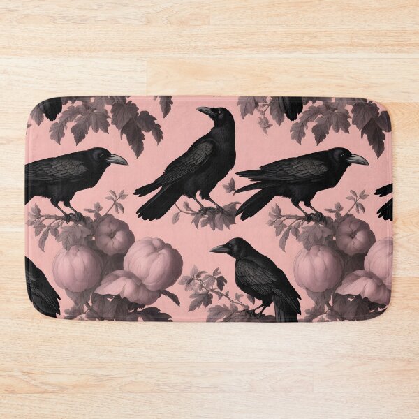 Item preview, Raven Birds Pattern, Vintage Botanical Art designed and sold by Edith Leyster.