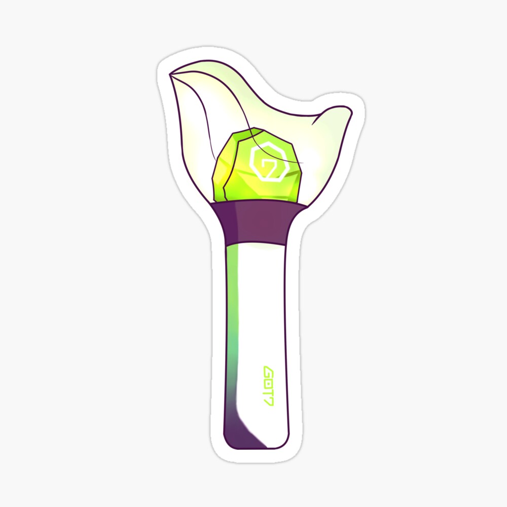 got7 lightstick art board print by bkonstellation redbubble