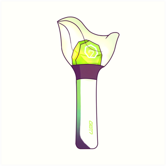 Got7 Lightstick Art Print By Bkonstellation Redbubble