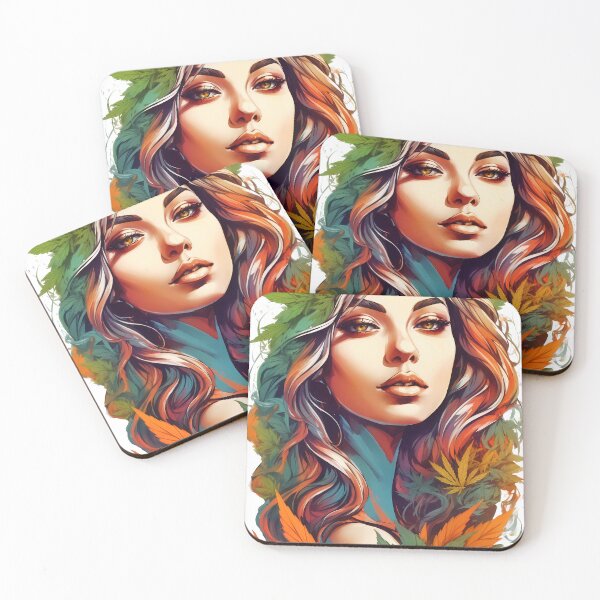 Item preview, Sunset And Sunrise Beautiful Woman Starry Gaze designed and sold by wojysmokes.