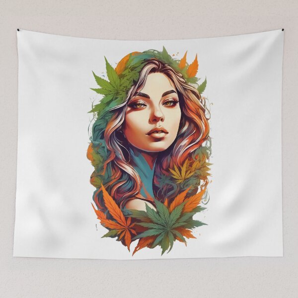 Item preview, Sunset And Sunrise Beautiful Woman Starry Gaze designed and sold by wojysmokes.