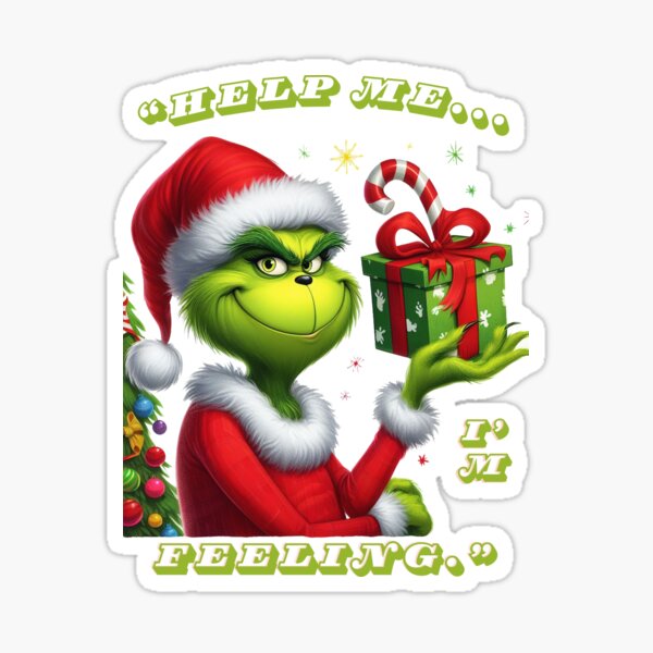 The Grinch - Animal Crossing #Ensemble Accessories Sticker