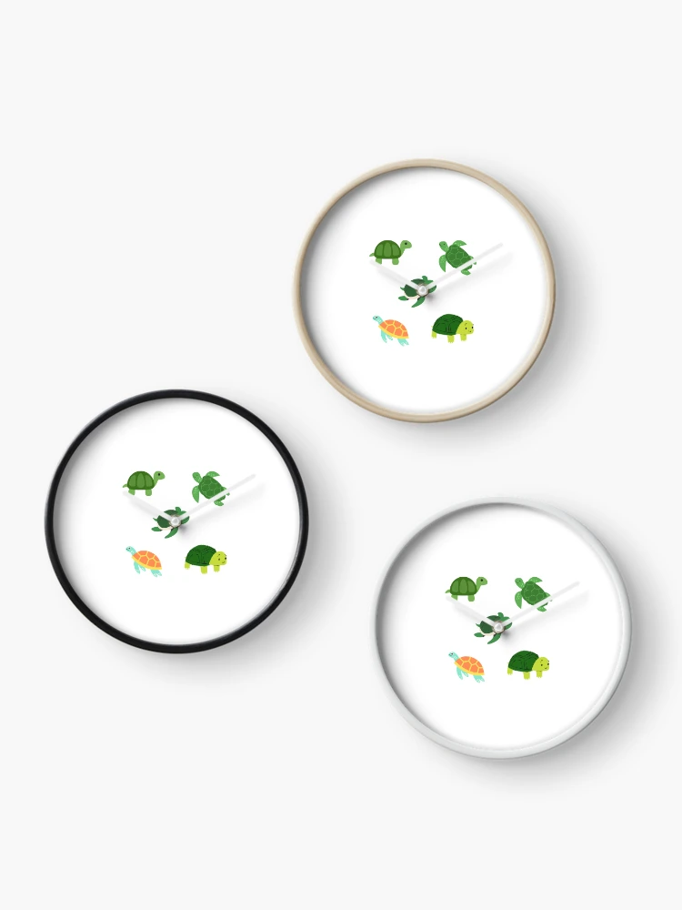 Thumbnail 3 of 4, Clock, Turtles designed and sold by Designfs.