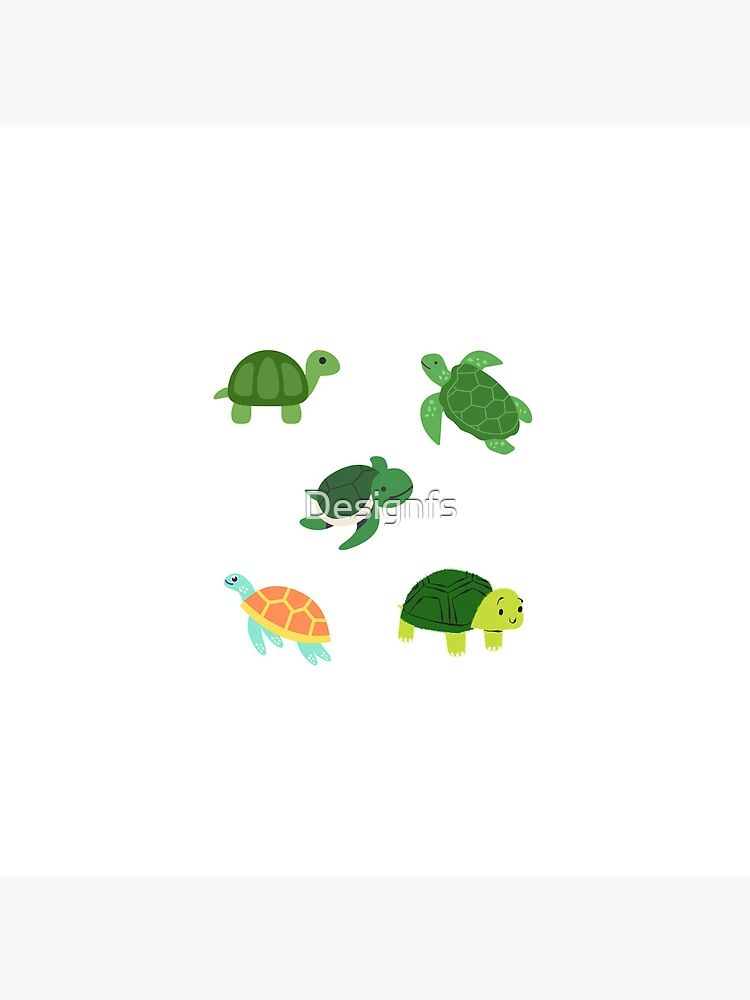 Thumbnail 4 of 4, Clock, Turtles designed and sold by Designfs.