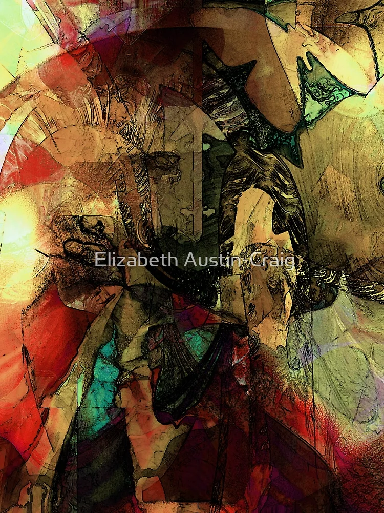 Imagen 4 de 4, Camiseta gráfica con la obra Shamanistic, diseñada y vendida por Elizabeth Austin-Craig.
