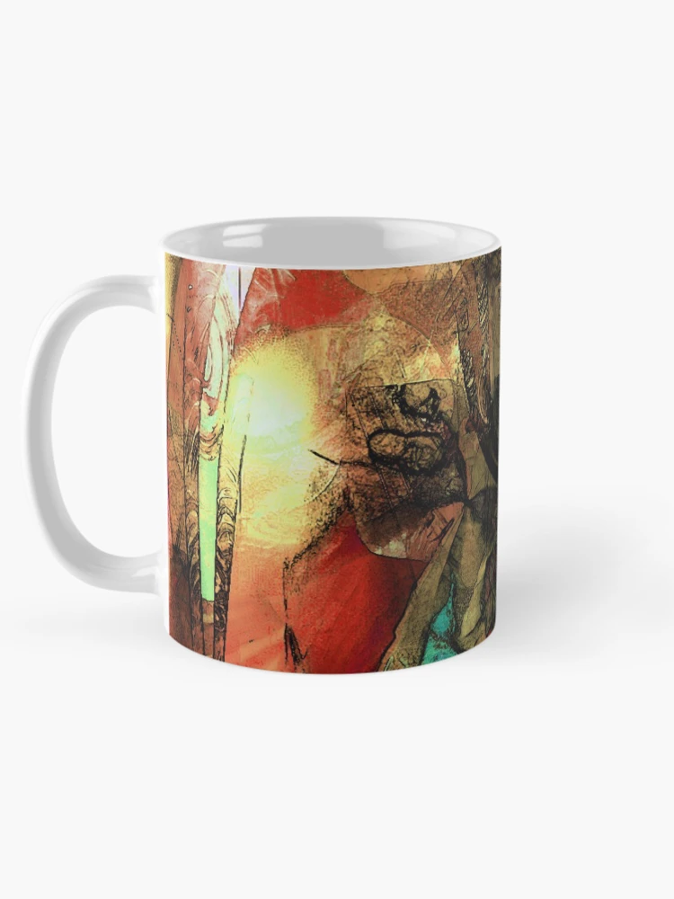 Aperçu 5 sur 6. Mug à café avec l'œuvre Shamanistic créée et vendue par Elizabeth Austin-Craig.
