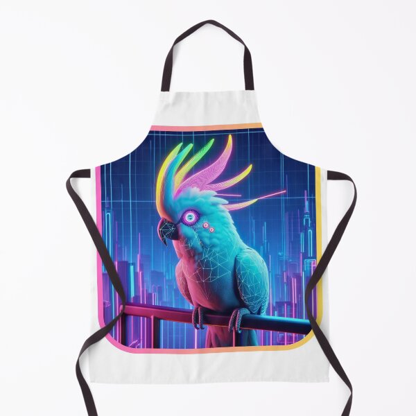 Item preview, Cyber Crest - Holographic Cockatoo designed and sold by MrAI-Store.