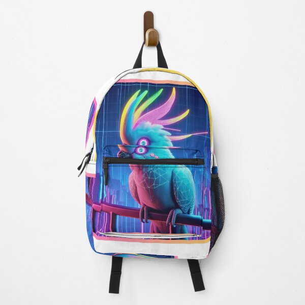 Item preview, Cyber Crest - Holographic Cockatoo designed and sold by MrAI-Store.