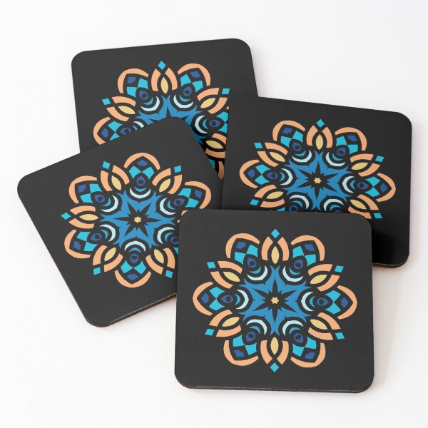 Item preview, Colorful flower mandala pattern designed and sold by ZenStickConcept.