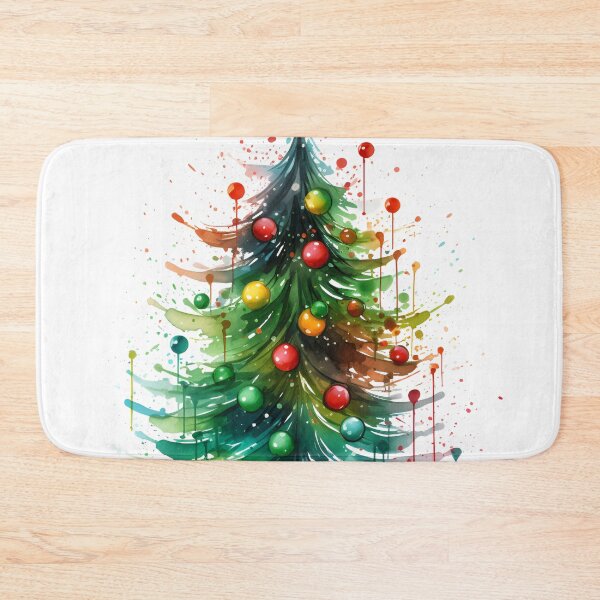Item preview, Paint splatter Christmas tree design print designed and sold by dcrc.