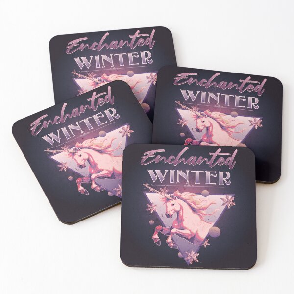 Item preview, Enchanted Winter 80s Retro Unicorn Lilac designed and sold by MythikCreationz.
