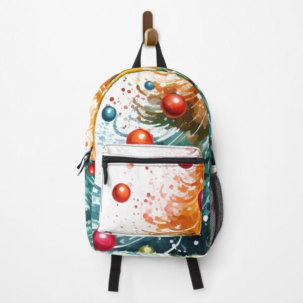 Item preview, paint splatter christmas tree design print designed and sold by dcrc.