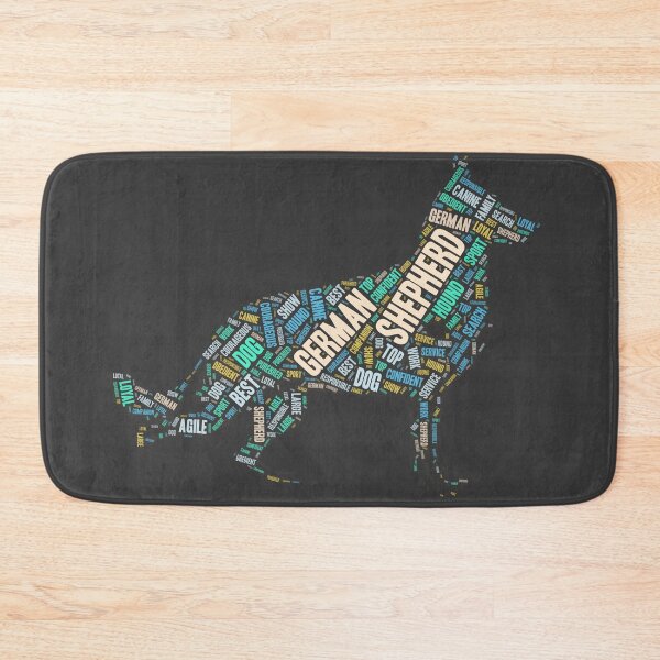 Item preview, German Shepherd Wordcloud for Darker Backgrounds designed and sold by WordsYouLove.