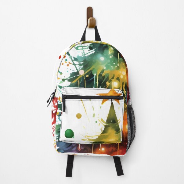 Item preview, paint splatter christmas tree design print designed and sold by dcrc.