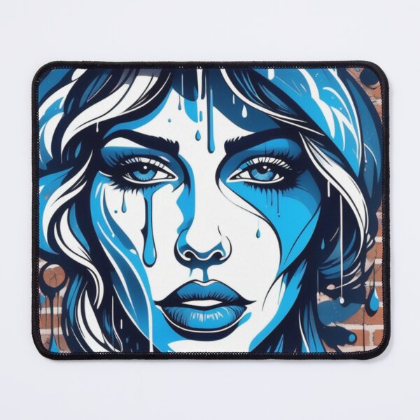 Item preview, Street Art Commentary on Global Warming - Weeping Woman with Melting Glaciers designed and sold by Butler in the Home.