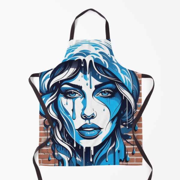 Item preview, Street Art Commentary on Global Warming - Weeping Woman with Melting Glaciers designed and sold by Butler in the Home.