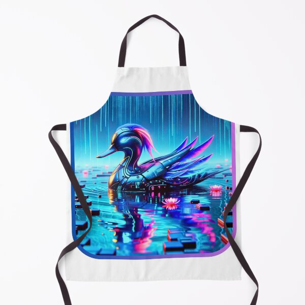 Item preview, Digital Duck - Neon Quack designed and sold by MrAI-Store.