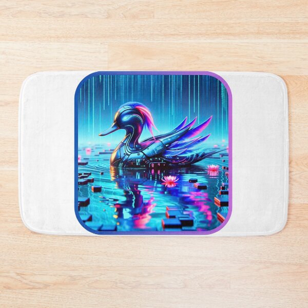 Item preview, Digital Duck - Neon Quack designed and sold by MrAI-Store.