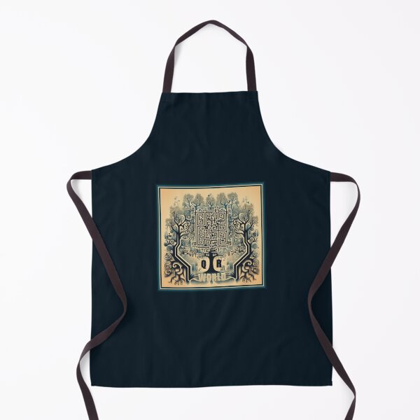 Item preview, QR world, vintage style contemporary print designed and sold by silent-violin.