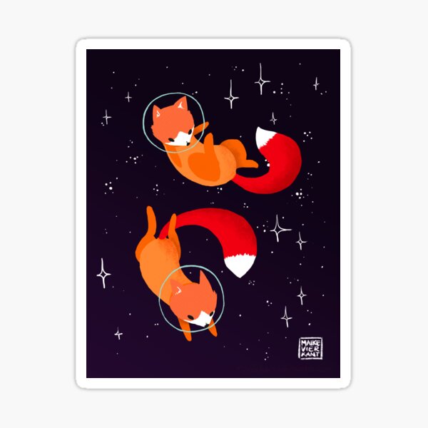 Space Foxes / Weltraumfüchse Sticker