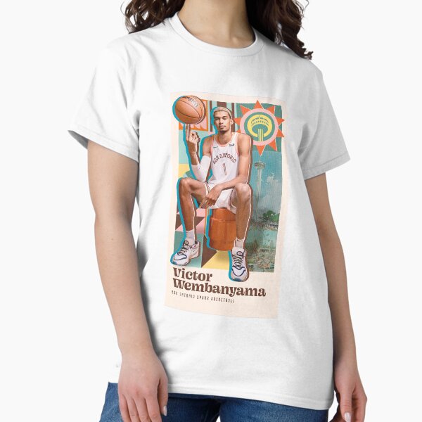 Vista previa del artículo con la obra «San Antonio Spurs Wembanyama Wemby», diseñado y vendido por technoquotes.