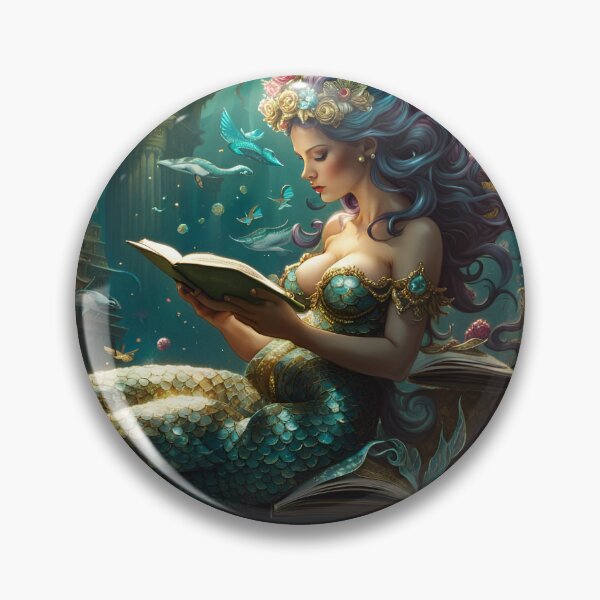 Item preview, Expectant Mermaid Mother Reading designed and sold by BansheeTales.