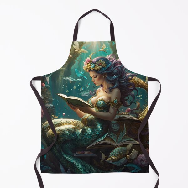 Item preview, Expectant Mermaid Mother Reading designed and sold by BansheeTales.