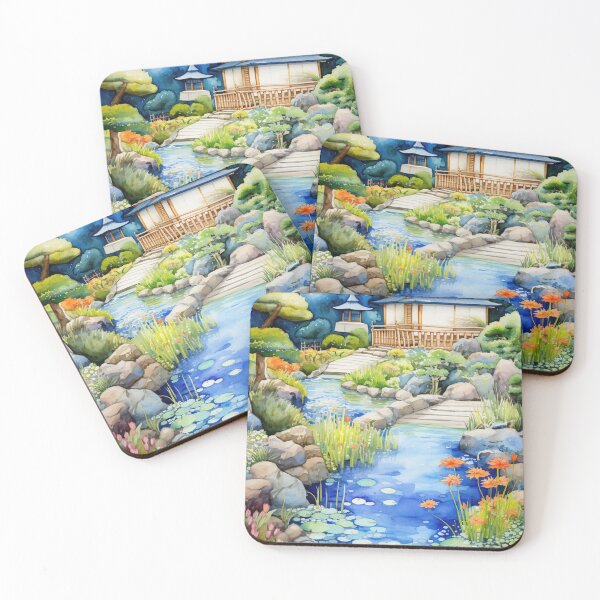 Item preview, Tranquil Oasis: Japanese Garden Delight designed and sold by LittleLuvies.