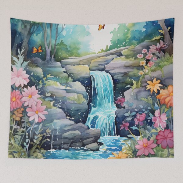 Item preview, Nature's Symphony: Tranquil Waterfall designed and sold by LittleLuvies.