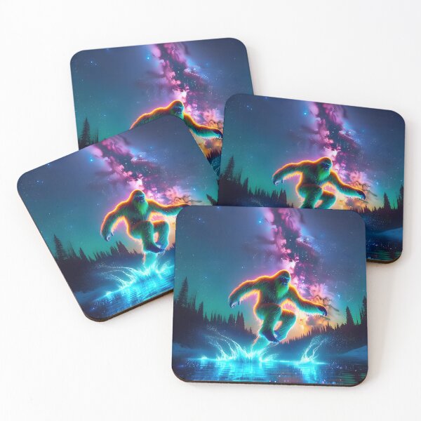 Item preview, Blacklight Style Bigfoot Encounter: A Mesmerizing Wilderness Experience designed and sold by Matt's Artificial Nature.