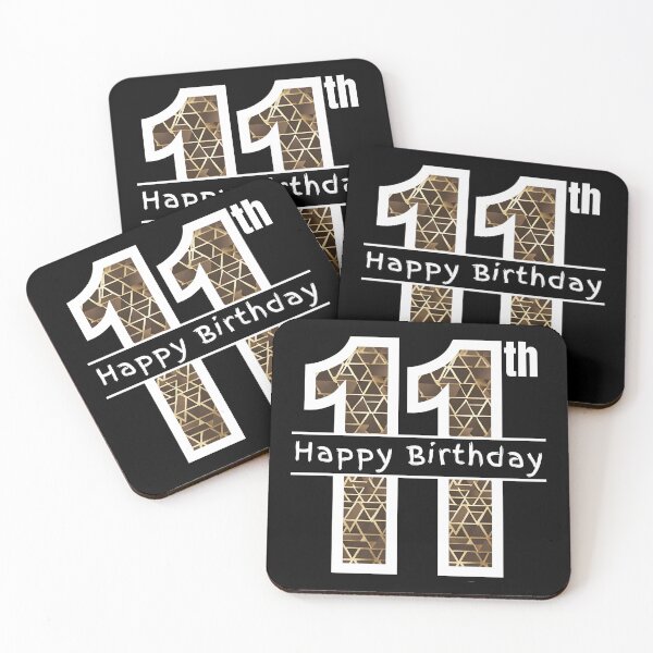 Item preview, Happy 11th Eleven Eleventh Birthday designed and sold by Compusmurf Design.