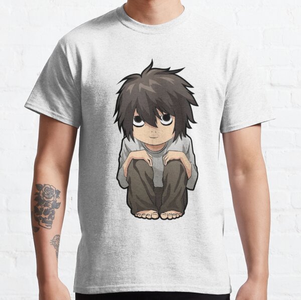 Death Note Shirt L Lawliet Ryuzaki T Shirt – Clothes For Chill People