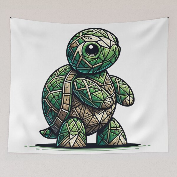 Item preview, turtle designed and sold by FarbenFabel.