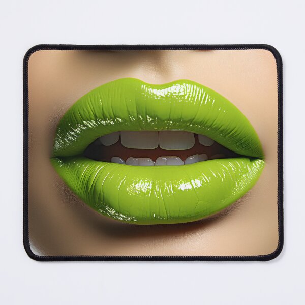 Item preview, Lips lime green beauty designed and sold by 7word.
