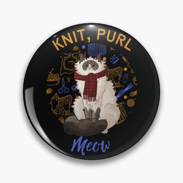 Artikelvorschau, Stricken, links, miauen – Ragdoll mit Schal entworfen und verkauft von FelineEmporium.