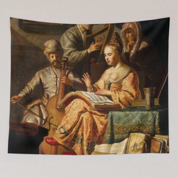 Item preview, Rembrandt Harmenszoon van Rijn, The Music Party", 1626 designed and sold by Alexandra Dahl.