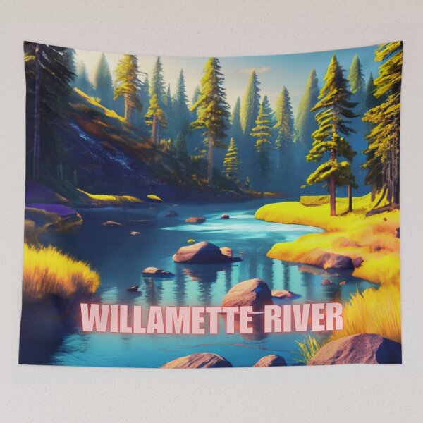Item preview, Willamette River Oregon designed and sold by OregonsOwn.