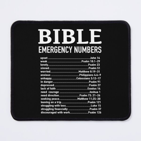 Item preview, Bible Emergency Numbers designed and sold by EvangelLuke.