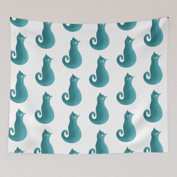 Item preview, Blue cat designed and sold by ShopEvaF.