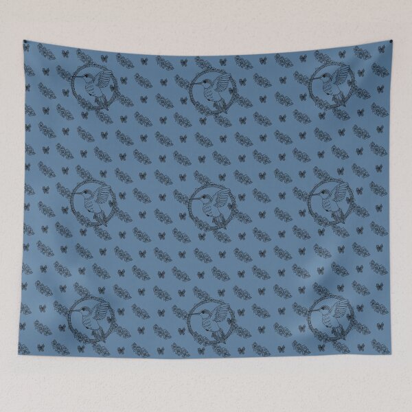 Item preview, Hummingbird anti-stress&black_blue designed and sold by EireneSan.