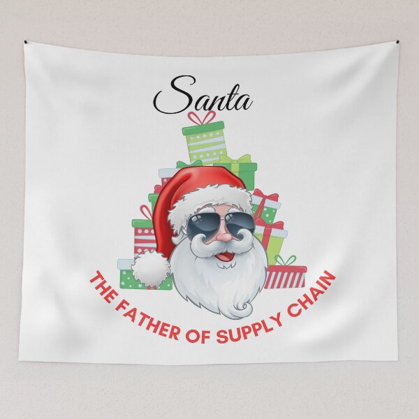 Item preview, Santa, the father and founder of supply chain, supply chain christmas designed and sold by NoetherSym.