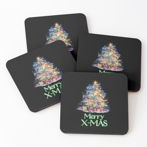 Item preview, Vintage Christmas Tree Merry Xmas Christmas Tree Decorations Cozy Christmas Retro Holiday designed and sold by OliveAndSnow.