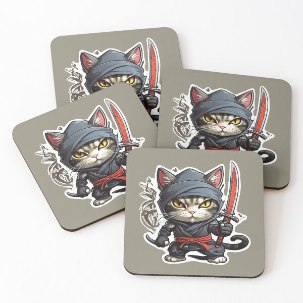 Item preview, Cat Ninja designed and sold by ArtCraftLab.