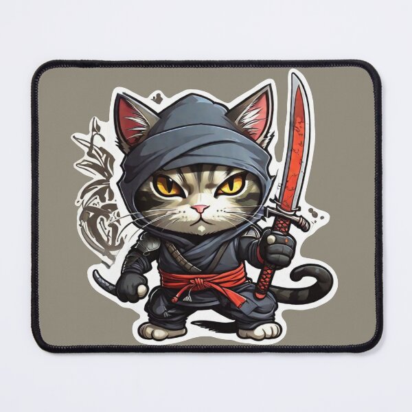 Item preview, Cat Ninja designed and sold by ArtCraftLab.
