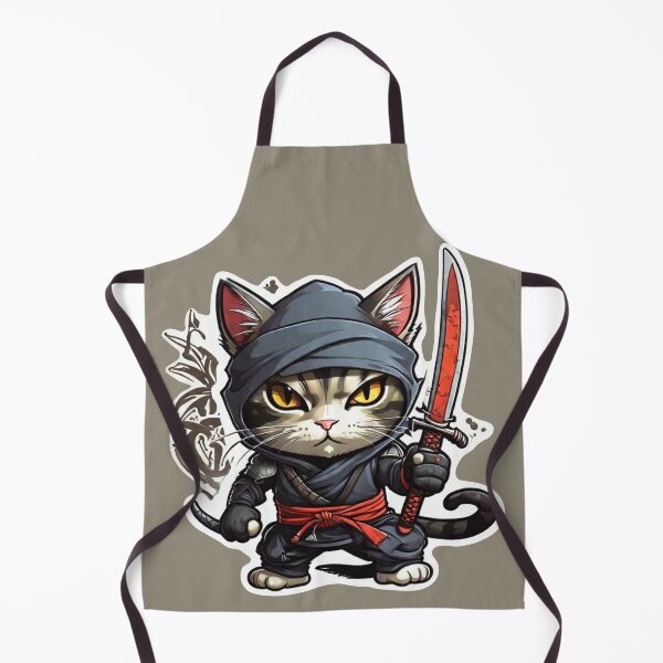 Item preview, Cat Ninja designed and sold by ArtCraftLab.