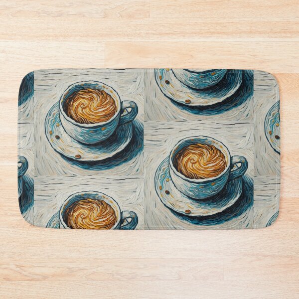 Item preview, Simple White Cafe Coffee Mug - Coffee Cup Painted in Vincent Van Gogh Style  designed and sold by Star-Fragment.