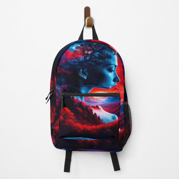 Artikelvorschau, Doppelbelichtung Mutter Natur Landschaft Sonnenuntergang entworfen und verkauft von WearWolfDesigns.