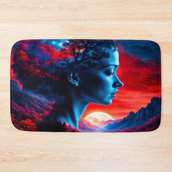 Artikelvorschau, Doppelbelichtung Mutter Natur Landschaft Sonnenuntergang entworfen und verkauft von WearWolfDesigns.