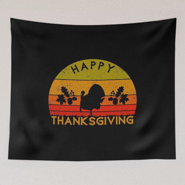 Item preview, Happy Thanksgiving Day with Turkey background in Vintagestyle designed and sold by Aquillashop.