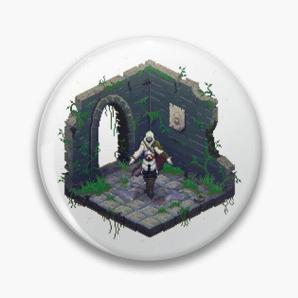 Item preview, Assassins Creed Ezio Auditore Isometric Pixel Art designed and sold by wolfkin-design.